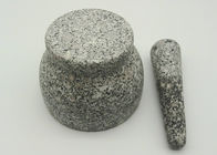 自然な石造り乳鉢および乳棒、ハーブの固体花こう岩乳鉢および乳棒