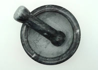 黒い石造り乳鉢および乳棒の、大理石乳鉢および乳棒の一定の丸型