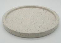 テラゾの石造りのサービングの皿、台所サービングの皿のベージュ滑らかな表面